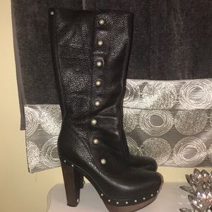 Ugg leather studded boots
